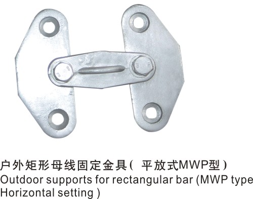 戶外矩形母線固定金具（平放式）MWP型